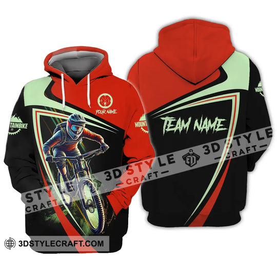 Unisex Shirt - Custom Name Mountain Bike Sport Shirt, Biker style option 3