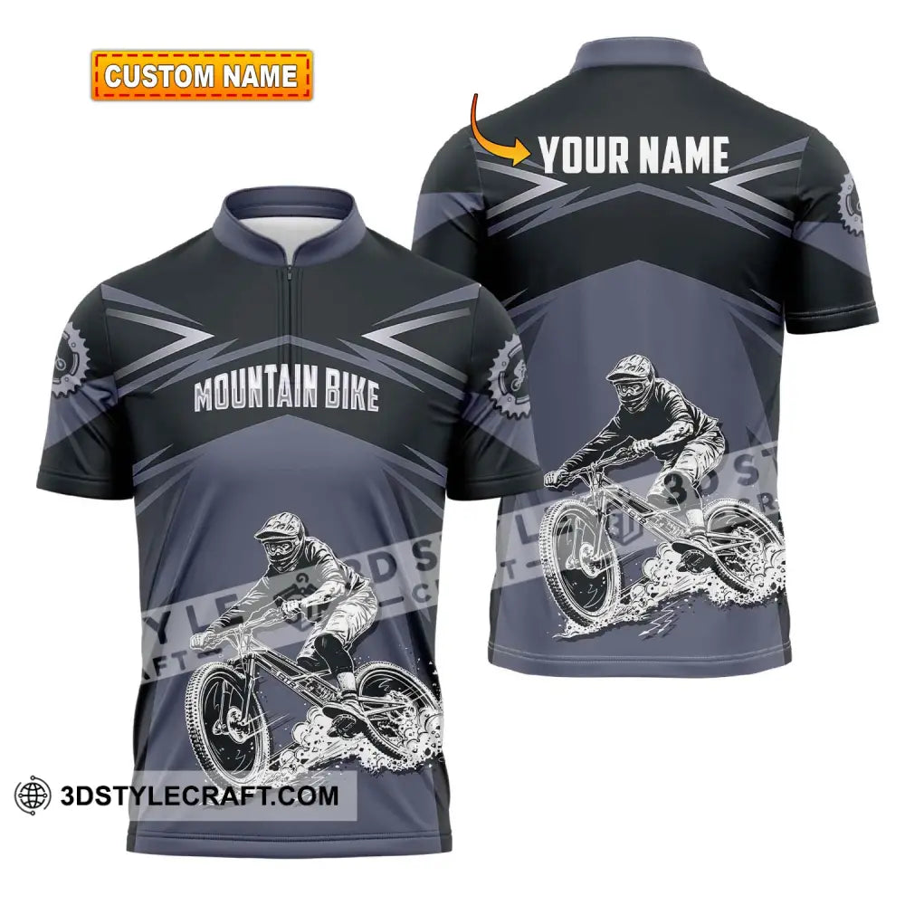 Unisex Shirt - Custom Name Mountain Bike Sport Classic Design T-Shirt