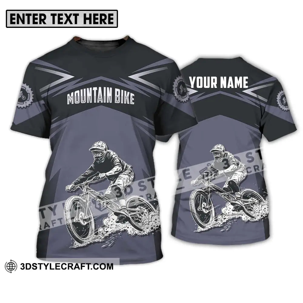 Unisex Shirt - Custom Name Mountain Bike Sport Classic Design T-Shirt / S T-Shirt