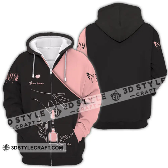 Unisex Shirt - Custom Name Shirt Nails Relax style option 4
