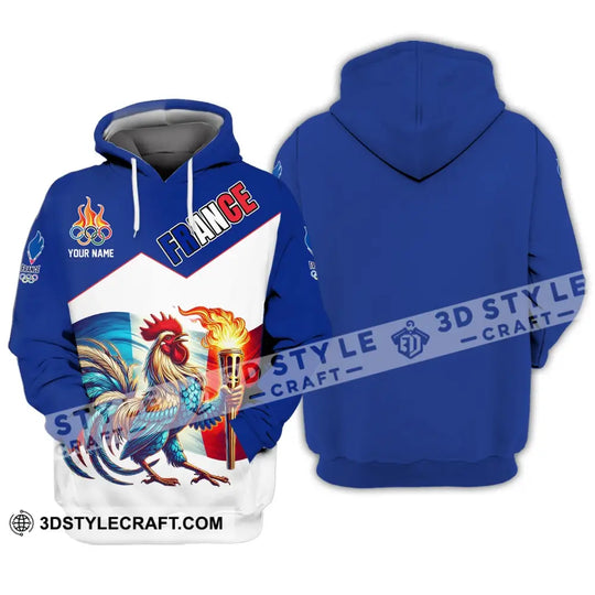 Unisex Shirt - Custom Name National Team Shirt, France Team style option 2