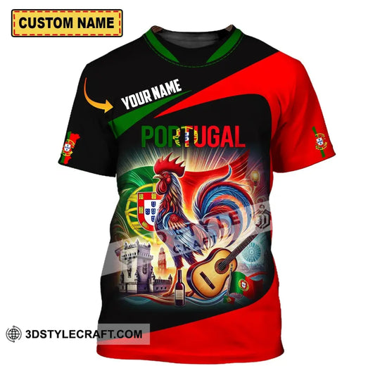 Unisex Shirt - Custom Name Shirt, National Team Shirt, Portugal style option 1