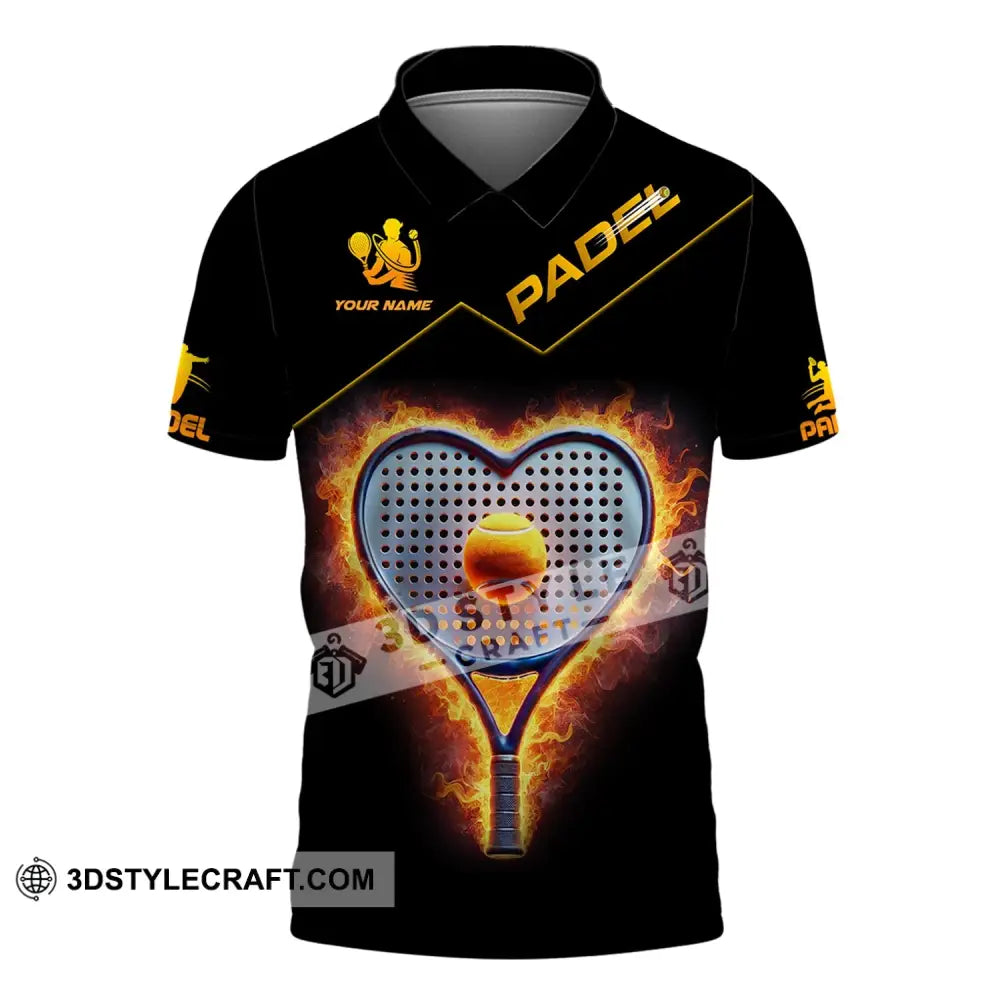 Unisex Shirt - Custom Name Padel Tennis Polo / S T-Shirt