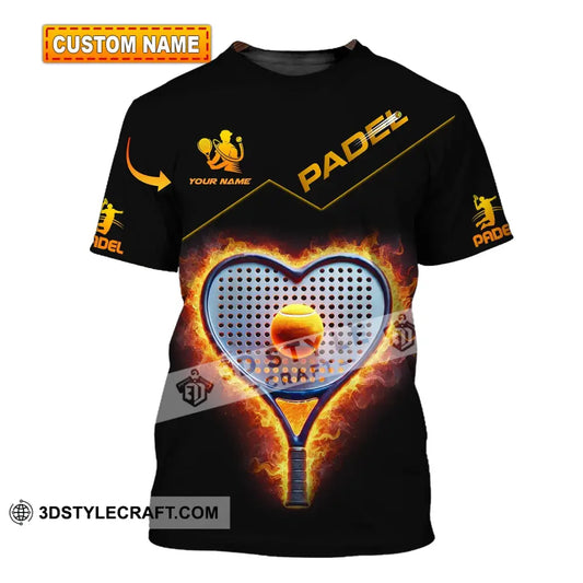 Unisex Shirt - Custom Name Padel Tennis T-Shirt