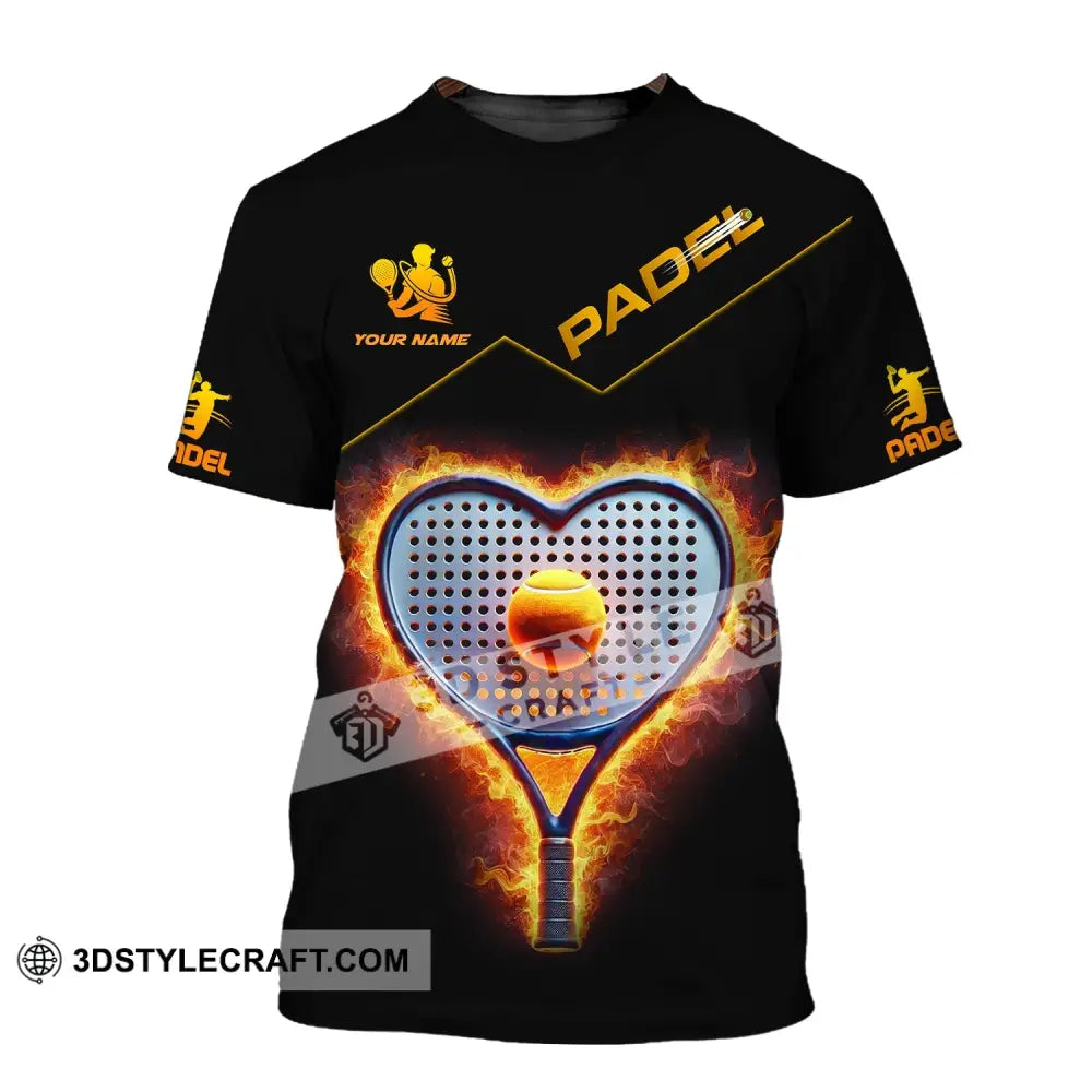 Unisex Shirt - Custom Name Padel Tennis T-Shirt / S T-Shirt