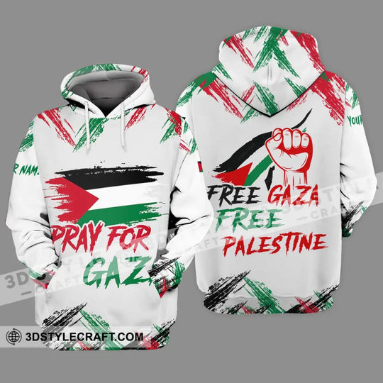 Unisex Shirt - Custom Name Palestine Shirt, Pray For Gaza style option 3
