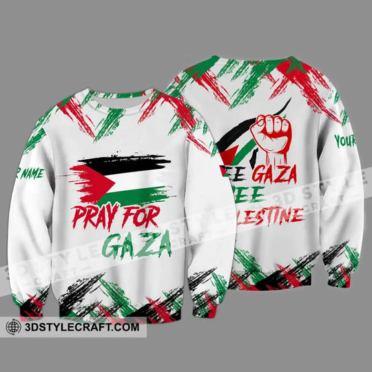 Unisex Shirt - Custom Name Palestine Shirt, Pray For Gaza style option 4