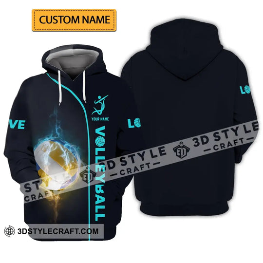 Unisex Shirt - Custom Name Shirt - Personalized Volleyball Shirt - Volleyball Clothing style option 1