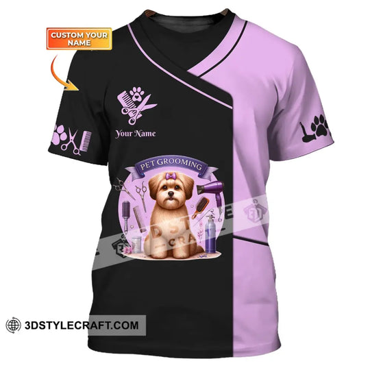 Unisex Shirt, Custom Name Pet Groomer Shirt, Pet Love T-Shirt, Pet Groomer Shop Shirt, Gift for Pet Groomers style option 1