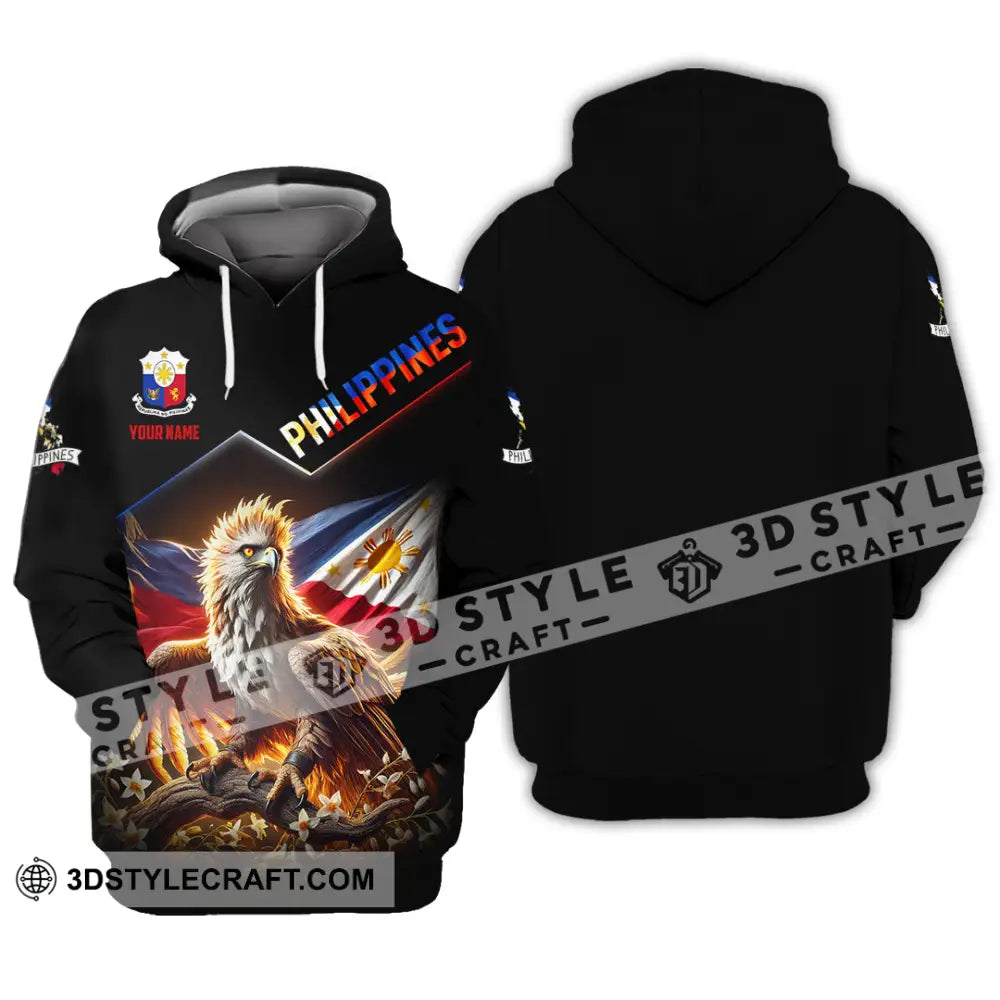 Unisex Shirt Custom Name Philippines Lover Gift Hoodie / S T-Shirt