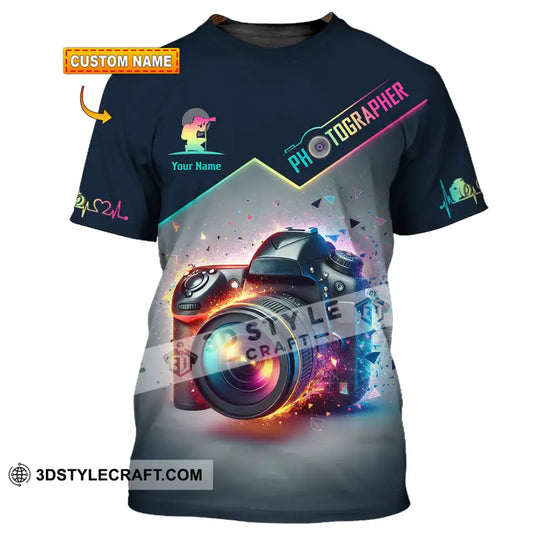 Unisex Shirt, Custom Name Photographer Shirt, Photographer Polo Shirt, Photographer Gift style option 1