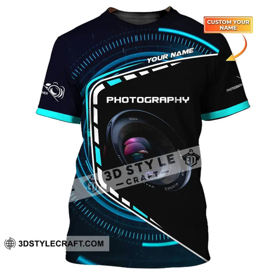Unisex Shirt, Custom Name Photography Shirt, Photography T-Shirt, Gift For Photographers style option 1