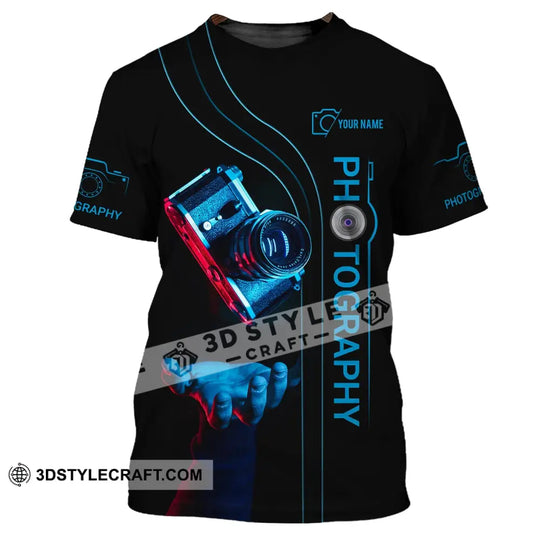 Unisex Shirt, Custom Name Photography Shirt, Photography T-Shirt, Gift For Photographers style option 2