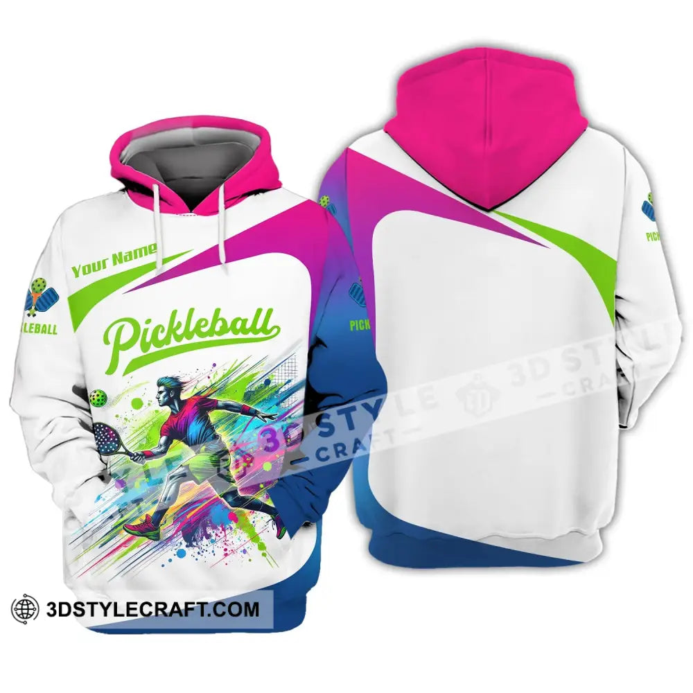 Unisex Shirt Custom Name Pickleball Lover Hoodie Polo Long Sleeve Gift For Players / S T-Shirt