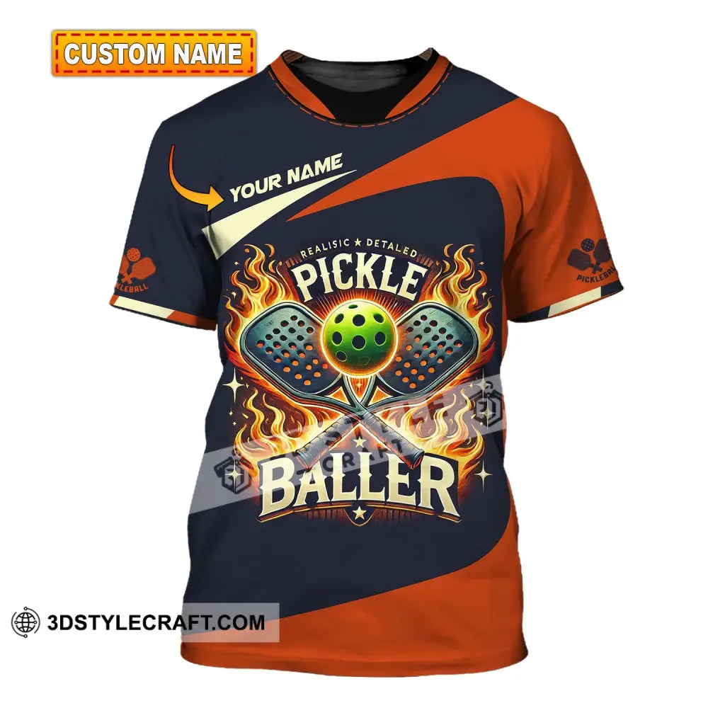 Unisex Shirt Custom Name Pickleball T-Shirt For Club Gift Players T-Shirt