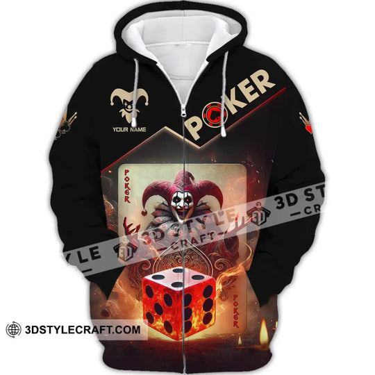Unisex Shirt, Custom Name Poker Shirt, Poker Gift style option 3