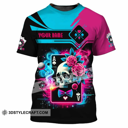 Unisex Shirt, Custom Name Poker Shirt, Poker Hoodie Shirt Polo Long Sleeve Shirt style option 2