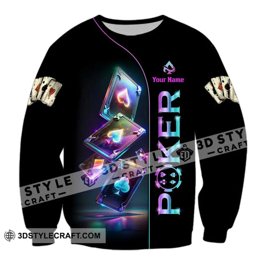 Unisex Shirt - Custom Name Poker Shirt style option 4