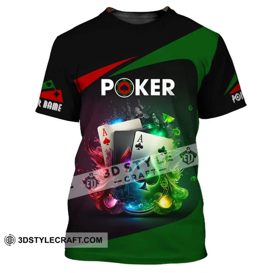 Unisex Shirt, Custom Name Poker T-Shirt, Poker Casino Shirt, Poker Gift style option 2