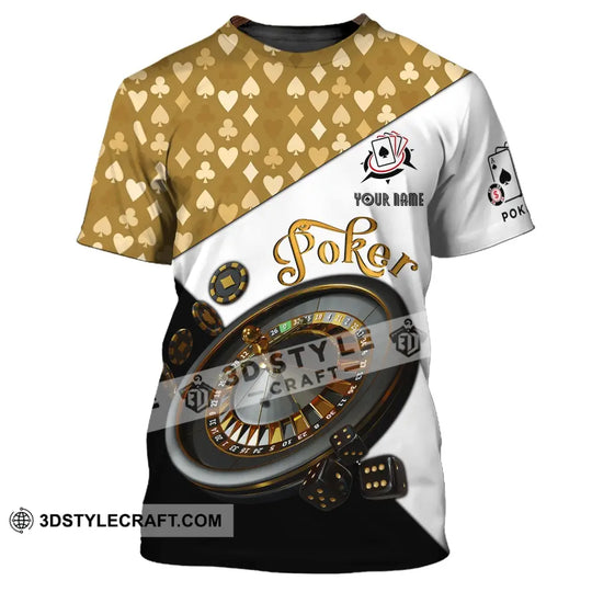 Unisex Shirt, Custom Name Poker T-Shirt, Poker Casino Shirt, Poker Gift style option 2