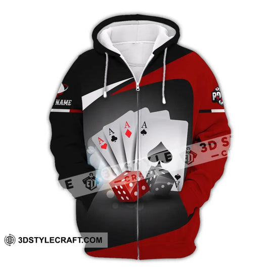 Unisex Shirt, Custom Name Poker T-Shirt, Casino Shirt, Poker Gift style option 3