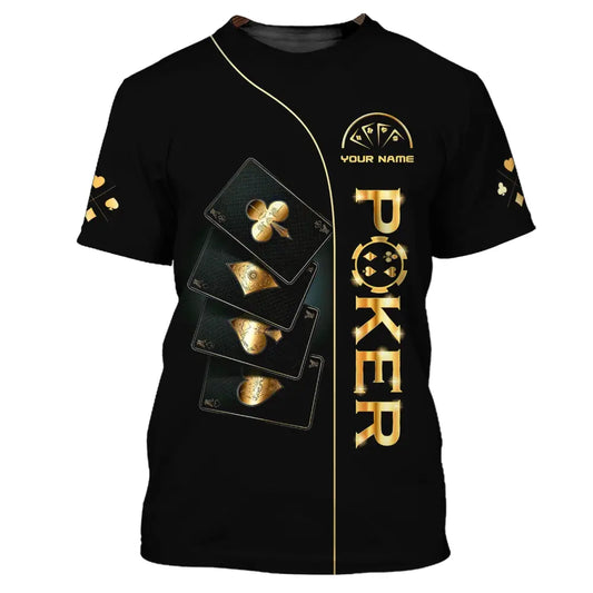 Unisex Shirt Custom Name Poker T-Shirt Hoodie Gift / S