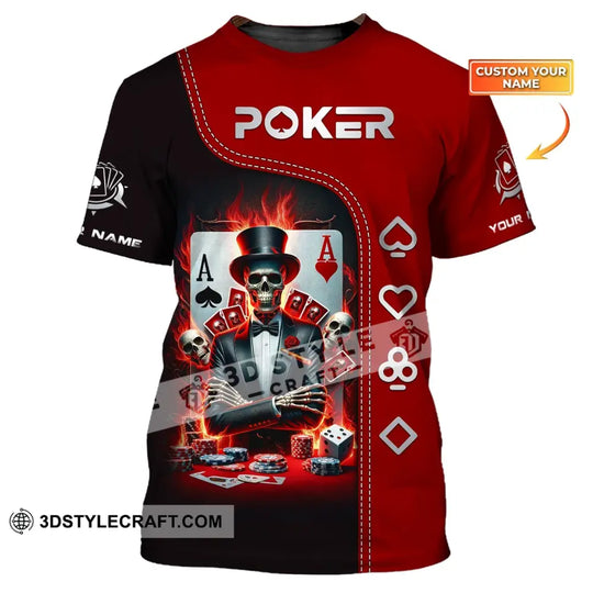 Unisex Shirt, Custom Name Poker T-Shirt, Poker Polo Hoodie Shirt, Poker Gift style option 1