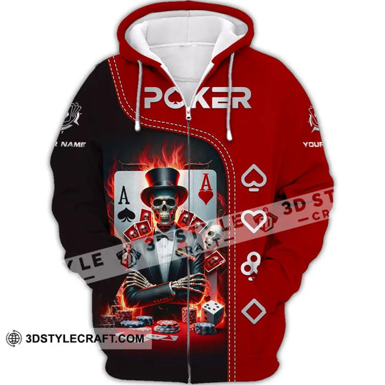 Unisex Shirt, Custom Name Poker T-Shirt, Poker Polo Hoodie Shirt, Poker Gift style option 3