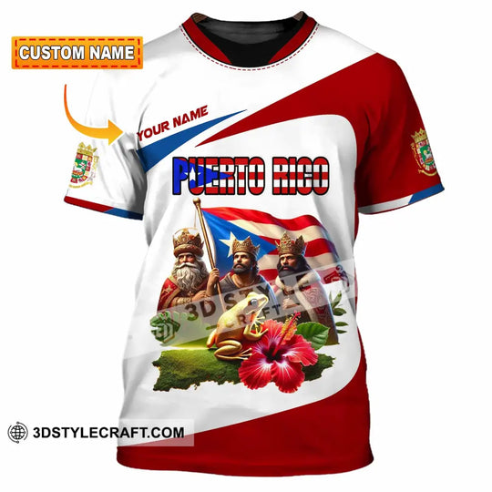 Unisex Shirt, Custom Name Puerto Rico Shirt, Puerto Rico Lover Gift style option 1