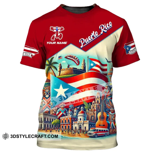Unisex Shirt, Custom Name Puerto Rico Shirt, Puerto Rico Polo Long Sleeve, Puerto Rico Gift style option 2