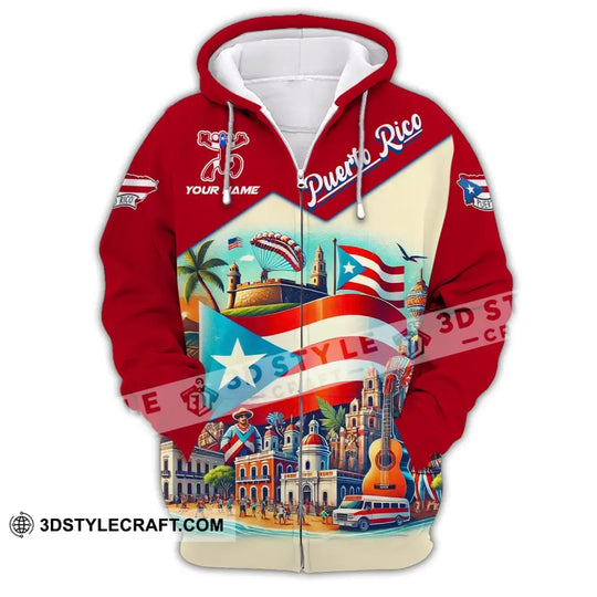 Unisex Shirt, Custom Name Puerto Rico Shirt, Puerto Rico Polo Long Sleeve, Puerto Rico Gift style option 3
