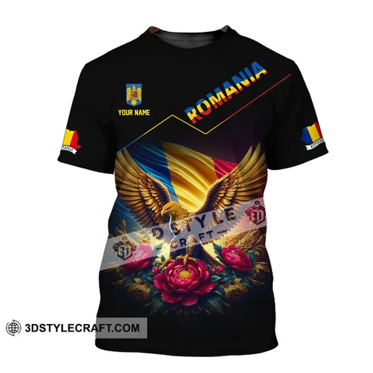 Unisex Shirt, Custom Name Romania Shirt, Romania Polo Long Sleeve, Romania Gift style option 2