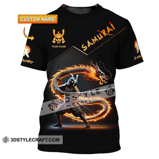 Unisex Shirt, Custom Name Samurai Shirt, Japanese T-Shirt, Samurai Lover Gift style option 1