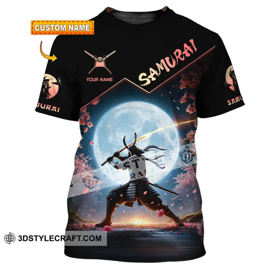 Unisex Shirt, Custom Name Samurai Shirt, Japanese T-Shirt, Samurai Lover Gift style option 1