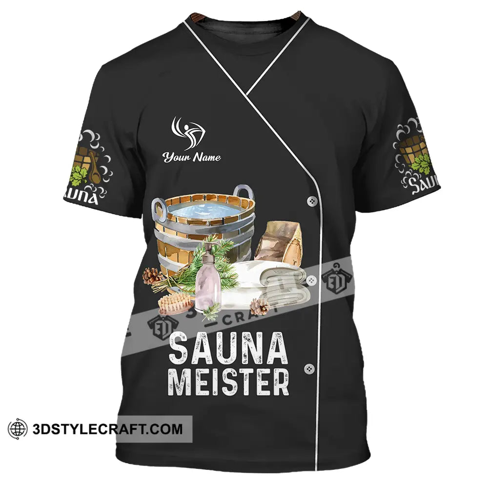 Unisex Shirt - Custom Name Sauna Meister T-Shirt / S T-Shirt