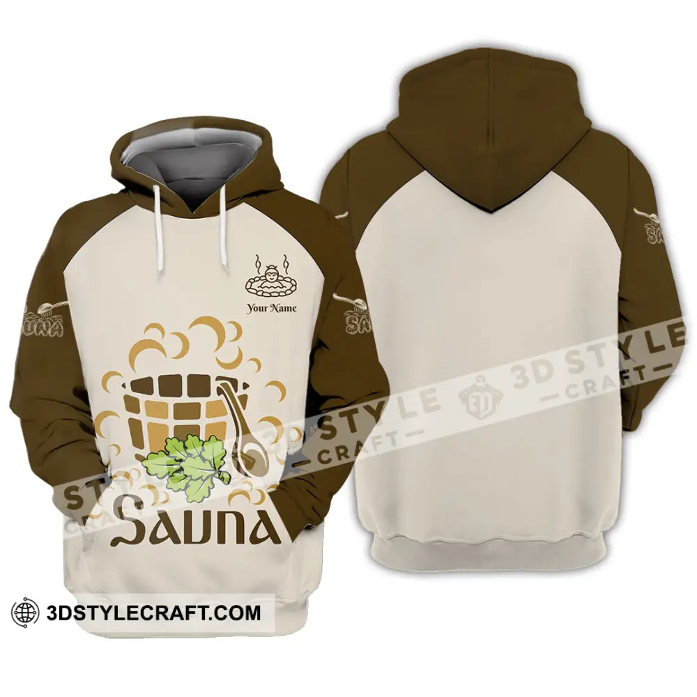 Unisex Shirt - Custom Name Sauna Relax Hoodie / S T-Shirt