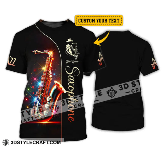Unisex Shirt, Custom Name Saxophone Shirt, Saxophone Lover Polo Long Sleeve Shirt, Saxophone Gift style option 1