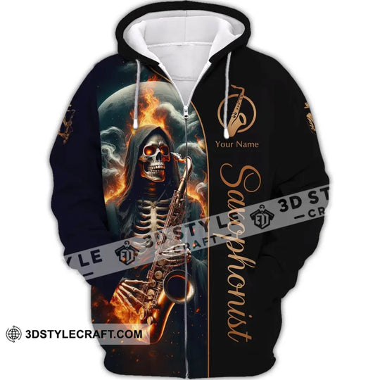 Unisex Shirt, Custom Name Saxophone T-Shirt, Saxophonist Gift, Sax Player Shirts style option 3