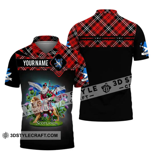Unisex Shirt, Custom Name Scotland Shirt, Christmas Gift for Scottish style option 4