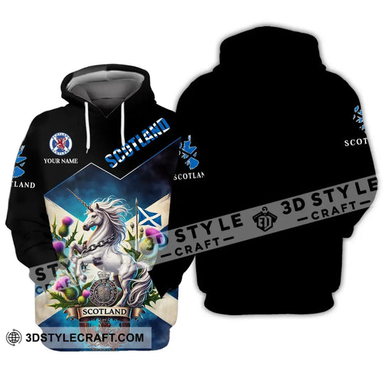 Unisex Shirt - Custom Name Scotland Horse Shirt style option 2
