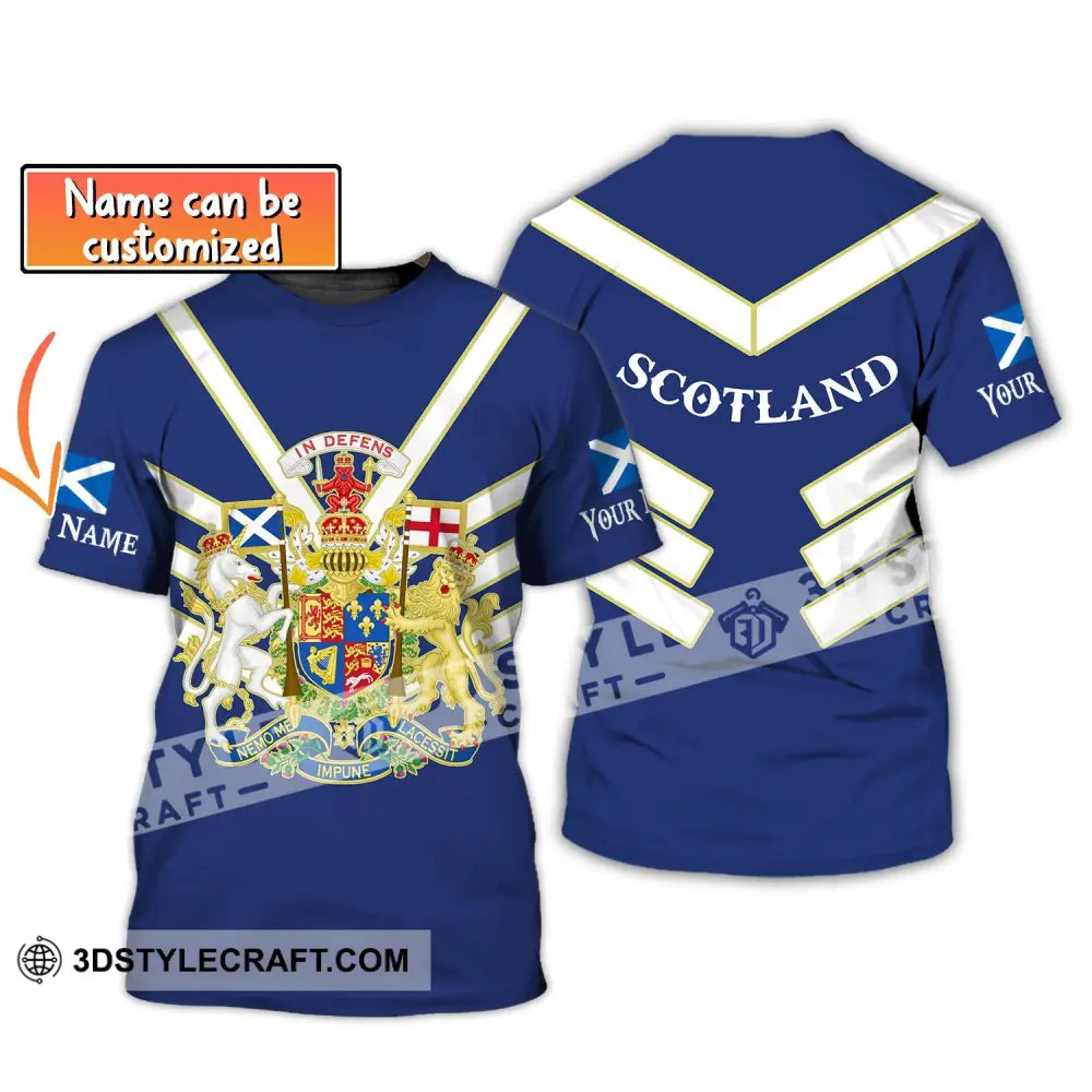 Unisex Shirt Custom Name Scotland In Defens T-Shirt