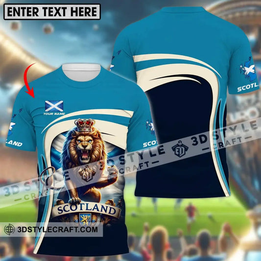 Unisex Shirt - Custom Name Scotland Lion T-Shirt