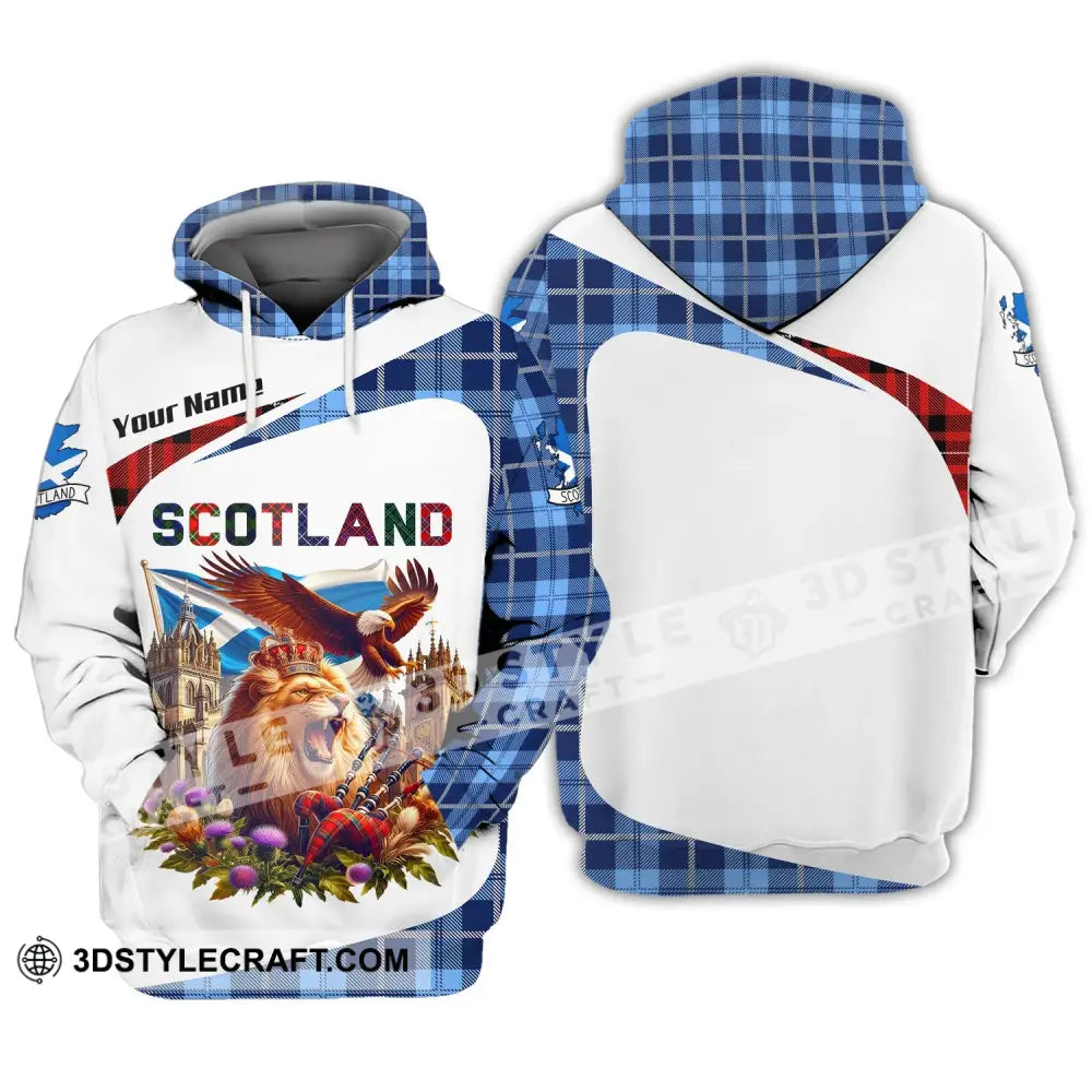 Unisex Shirt Custom Name Scotland Love Polo Long Sleeve Gift Hoodie / S T-Shirt