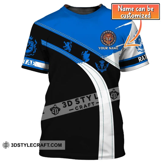 Unisex Shirt, Custom Name Scotland Shirt, Ratae Pipe Band, Scotland T-Shirt style option 1