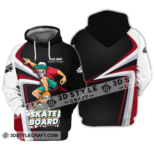 Unisex Shirt - Custom Name Skateboard Sport Shirt For Player style option 3