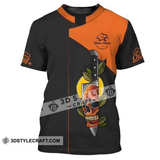 Unisex Shirt - Custom Name Shirt - Skull Motif On The Knife style option 2