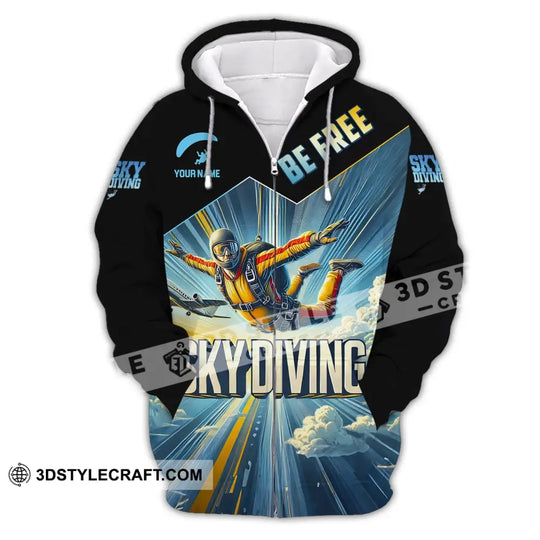 Unisex Shirt, Custom Name Sky Diving Shirt, T-Shirt for Sky Diving Lover style option 3