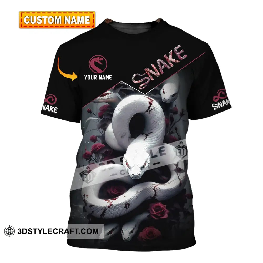 Unisex Shirt Custom Name Snake T-Shirt Hoodie Long Sleeve T-Shirt