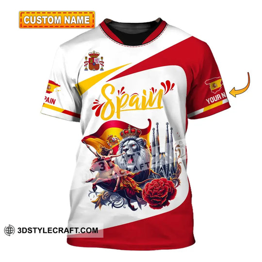 Unisex Shirt, Custom Name Spain Football Polo Shirt, Spain Football Hoodie Long Sleeve Shirt style option 1
