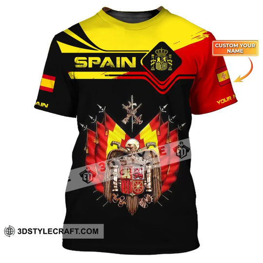Unisex Shirt, Custom Name Spain T-Shirt, Spanish Shirt, Spain Pride, Spain Gift style option 1
